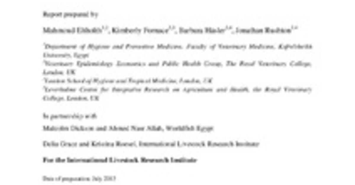 Rapid integrated assessment of nutrition and health risks associated